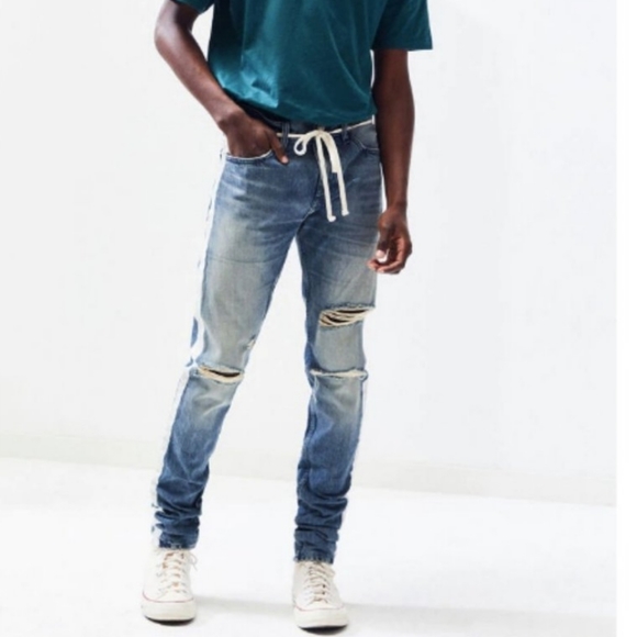 PACSUN  MENS STACKED SKINNY DISTRESSED SUZE 32×32 - Picture 4 of 14